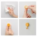 10pcs Mini Self Adhesive Wall Hooks Strong Bearing Bathroom Door Kitchen Household Towel Hanging Key Holder Plastic Hanger. 