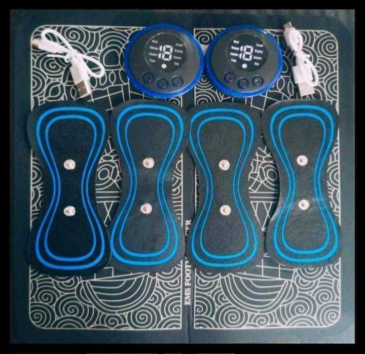 Ems Full Body Masseger and Ems Foot Masseger 2in 1 Combo 2 pieces macine 4 pads 1 footpad 2 chargig cable quick any pain relief