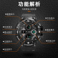 Trendy Men's Couple Schoolgirl Watches Sports Fashion Waterproof Alarm Clock LED Electronic Watches Foreign Trade Wholesale. 