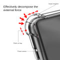 For Motorola Edge 40 Neo 5G Thickened Silicone Airbag Anti-Drop Case for Moto rola Edge 40Neo Clear TPU Shockproof Phone Back Cover.