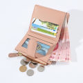 IELGY korean style simple solid color zipper wallet women.