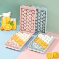 Ice Ball Tray, Cute Ice Tray,Ice Cube Case, Ice Cube Tray, Round, Easy to Remove, Freezer, Storage, Liquor Ice, Home Use, Lid Included, Durable, DIY Confectionery Tools, Kitchen Utensils-Prime Mall. 