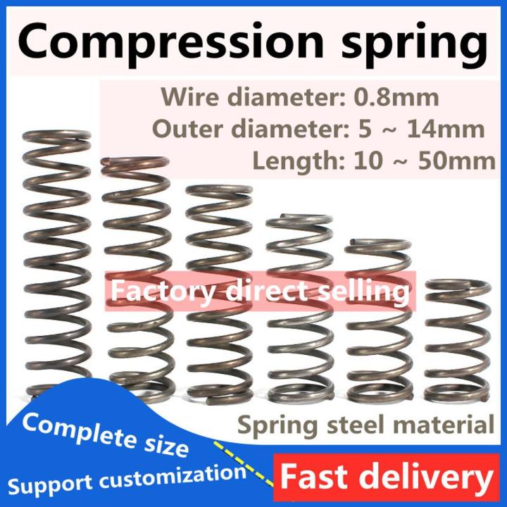Molla Per Stampo Rossa, Carico Medio, OD 22mm ID 11mm, Lunghezza 90mm, Serie TM, Acciaio 65MN