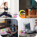 Wireless Charging Light Up Speaker G Shape LED Wireless Table Speaker Color Changing Alarm Clock Charger Stand Bedside Light (Charging only For Iphone). 
