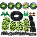 5-50m Garden Automatic 4/7mm Hose Green Micro Drip Irrigation System Spray 1/4'' Planting Self-Watering Kit Adjustable Dripper.