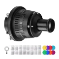 Bowens Mount Optical Snoot Conical Focalize Condenser Art Special Effects Shaped Beam Light Cylinder - black. 