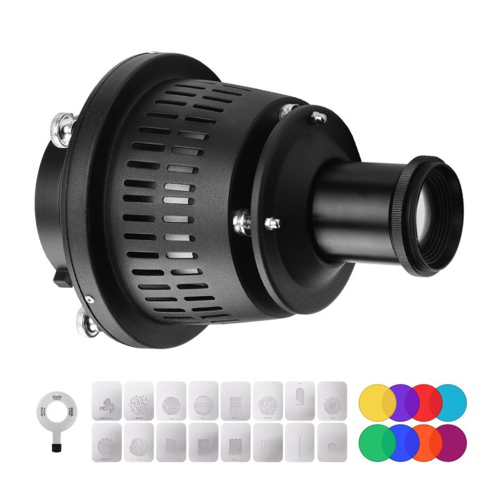 Bowens Mount Optical Snoot Conical Focalize Condenser Art Special Effects Shaped Beam Light Cylinder - black
