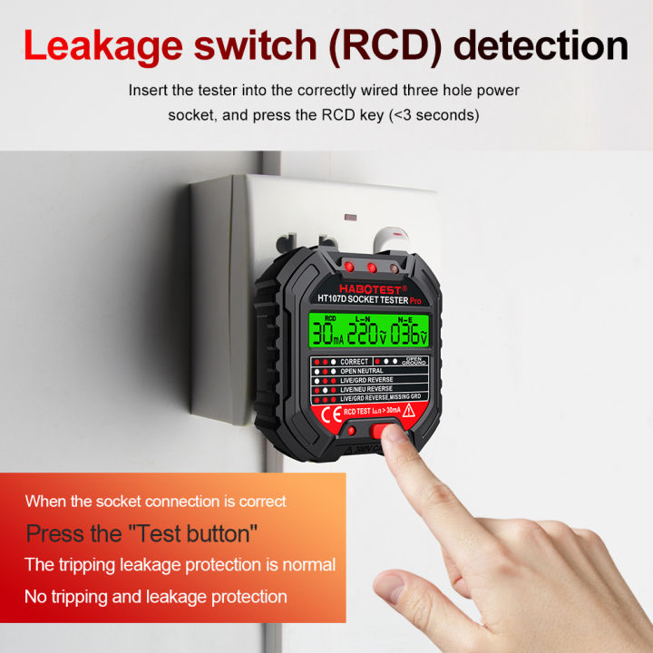 HABOTEST%20HT107D%20GFCI%20Socket%20Tester%20Electric%20Leakage%20Finder%20With%20Voltage%20Display%2048V-250V%20Outlet%20Tester%20Automatic%20Electric%20Circuit%20Polarity%20Voltage%20Detector%20Breaker%20Finder%20-%20Image%207