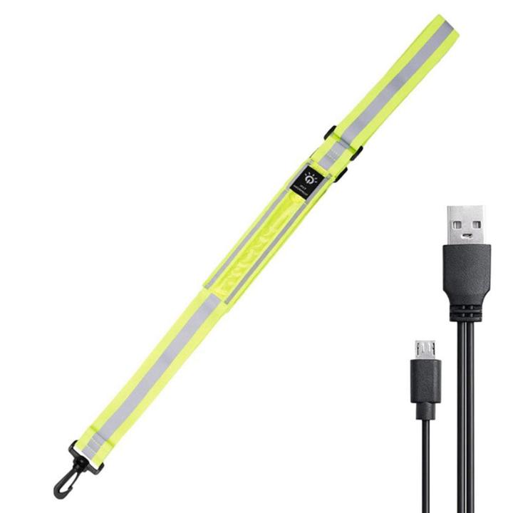 LED Reflective Belt Walking Gear,Safety Light for Walkers Night,Green