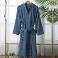 100% Cotton Bathrobe for Men Long Thick Absorbent Terry Bath Robe Kimono Men Towel Bathrobe Solid Sleepwear Women Dressing Gown. 