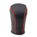 Leather Gear Shift Knob Cover for Toyota Corolla Rav4 Rav 4 2014-2019 Automatic Hand-Stitched DIY Gear Shift Collars. 