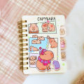 Cute Capybara Notebook Cartoon Animal Notepads Student Hand Ledger PP Coil Book For Girl Student Stationery Supplies. 