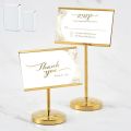 High End Hotel Buffet Label Rack Price Tag Display Stand Food Sign Holder Desk Sign Stand Name Card Clip Info Display Stand. 