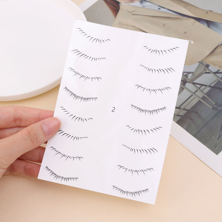 1/3/5pcs%20Transfer%20Paper%20Lower%20Eyelash%20Tattoo%20Patch%20Flat%20Lazy%20Makeup%20Tool%20Fake%20Eyelashes%20Disposable%20Stickers%20Beauty%20Tool%20-%20Image%208