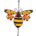 Halloween Metal Glass Colourful Beetles Wind Chimes Painted Crafts Iron Household Decoration Outdoor Bee Door Window Pendant Wiind ChimesDolls Accessories. 