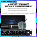 Paulkitson AD4Q True Diversity Digital Professional Wireless Microphone 4-Channel Beta58A/87A/500/600/900MHZ For Outdoor Stage.