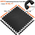 Grain Non-slip Sports 30*30cm Floor Fitness Gym Protection Mat Thicken Yoga Workout Rug Shock Splicing Mat Leaf Room. 