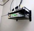 Wall Mounted Router Stand Hanging Storage Organizer Metal Wireless Wifi Router Stand Storage Box TV Setup Box. 