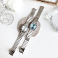 Custom Square Ladies OEM Watches Stainless Steel Bracelet Wholesale Fashion Quartz Watch for Women Without Logo Girl Wrist Watch.