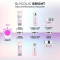 L'Oreal Paris Glycolic Bright Glowing Night Cream, 15ml |Overnight Brightening Cream with Glycolic Acid that Visbily Minimizes Spots & Reveals Glowing skin. 