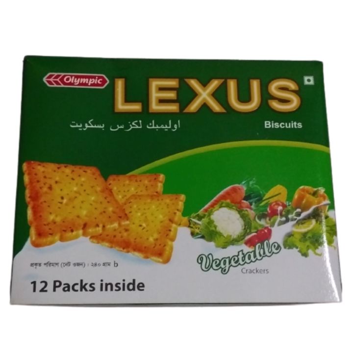 Lexus Biscuit-- 240gm - 1 Box-Pack of 12