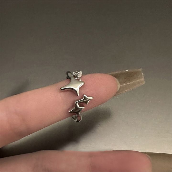 Cute%20Y2k%20Star%20Open%20Ring%20for%20Women%20Creative%20Vintage%20Silver%20Color%20Adjustable%20Rings%20Couple%20jewelry%20gift%20-%20Image%203