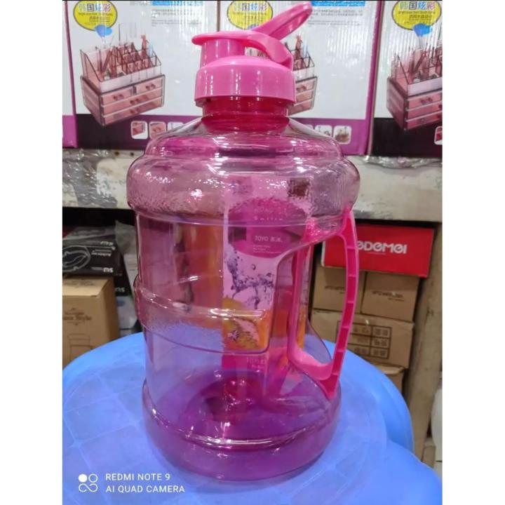 1 PCS 3 Liter (Half Gallon) BPA-Free Water Bottle Handle Multicolor