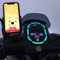 360° Rotatable Alloy Motorcycle Phone Holder Rearview Mirror Motor Phone Mount.