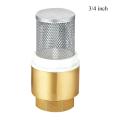3/4'' Brass Foot Check Valve Non Return with Stainless Strainer for Pump.