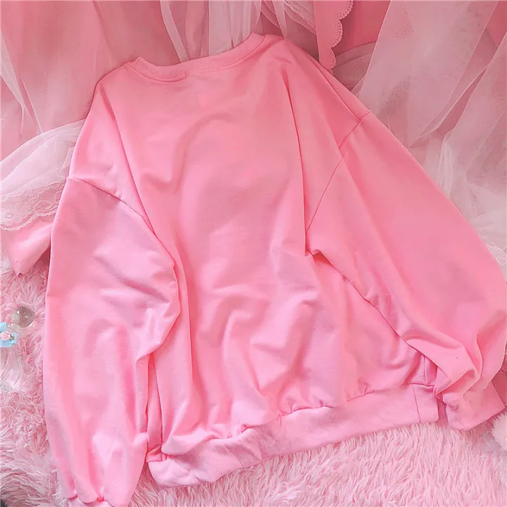 S-3XL%20Harajuku%20Kawaii%20Sweatshirt%20Strawberry%20Pink%20Sweatshirts%20Spring%20Kpop%20Korean%20Style%20Fleece%20Women%20Cute%20Top%20Outwear%20for%20Girls%20-%20Image%204