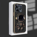 New Phone Case For Realme Note 50 4G Cover Astronaut Holder Stand Fashion Soft Silicone For Realme Note50 4G Case.