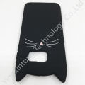 Cute Cat Ears Phone Case For Samsung Galaxy S6 S7edge J4+ J4 Plus 2018 3D Cartoon Shockproof Soft Silicone Back Cover. 