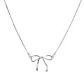 Trendy Bowknot Necklace for Women, Adjustable Length, Minimalist Design. 