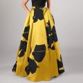 Celmia Stylish Big Flower Printed Women Skirts Elegant High Waist A-line Long Maxi Skirt 2021 Casual Loose Party Holiday Skirt. 