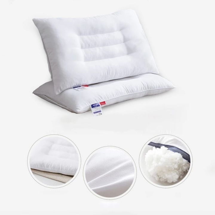 Ketsumeishi%20Pillow%20Cervical%20Support%20Single%20Double%20One-Pair%20Package%20Home%20Improve%20Sleeping%20Low%20Loft%20Pillow%20Cervical%20Pillow%20Insert%20-%20Image%207