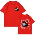 Kanye West Graduation Bea The Good Life Print T Shirt Men Women's Vintage High Quality T-shirt Hip Hop Punk T Shirts Streetwear.