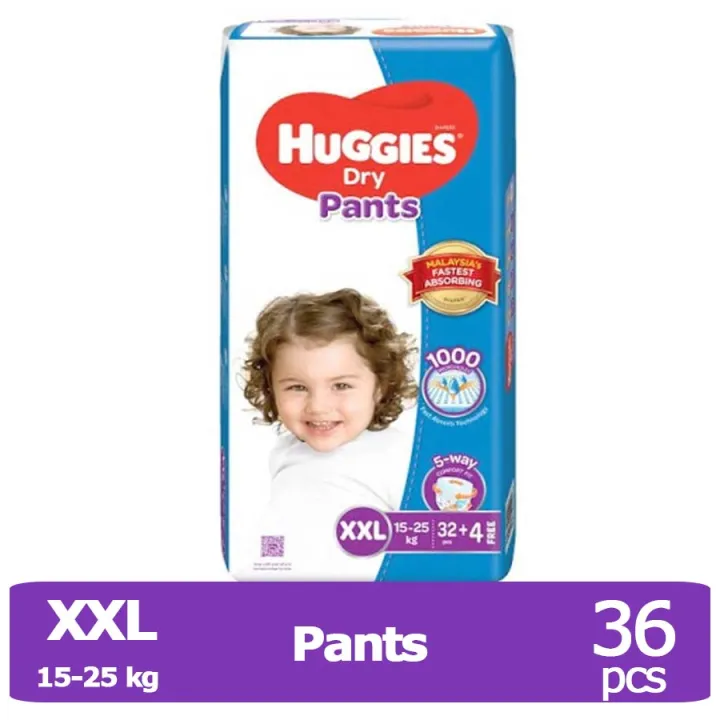 Huggies%20Dry%20Pant%20Diaper%20Xxl-36%20Pieces%2015-25%20Kg%20-%20Baby%20-%20Image%202