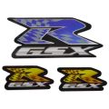【Mary DAI Store】9.5cmX4cm+MOTORCYCLE VINYL STICKER FIT GSXR GSX-R GSX R reflective LOGO affixed with fairing. 