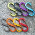 10PCS S Double Carabiner Set Camping EDC Survival Climbing Spring Backpack Clasps Keychain Tactical Gear Hooks Key Chain Clip.