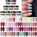 NICOLE DIARY Color Dipping Nail Powder Natural Dry No Lamp Cure Art Decoration Pigment Dust Gel Glitter French Acrylic Nail DIY.
