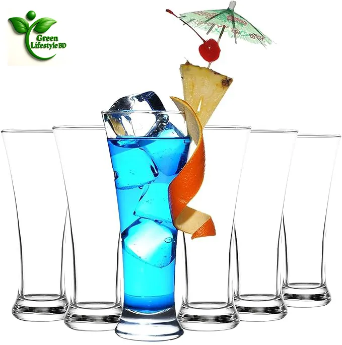 Premium%20Water%20and%20Juice%20Glasses%20Set%20of%206/2%20Transparent%20300ml%20Drinking%20Water%20Glass,%20Pilsner%20Stylish%20and%20Crystal%20Highball%20Glasses%20for%20Water,%20Juice,%20Milk,%20Lassi,%20and%20Cocktails%20-%20Image%202