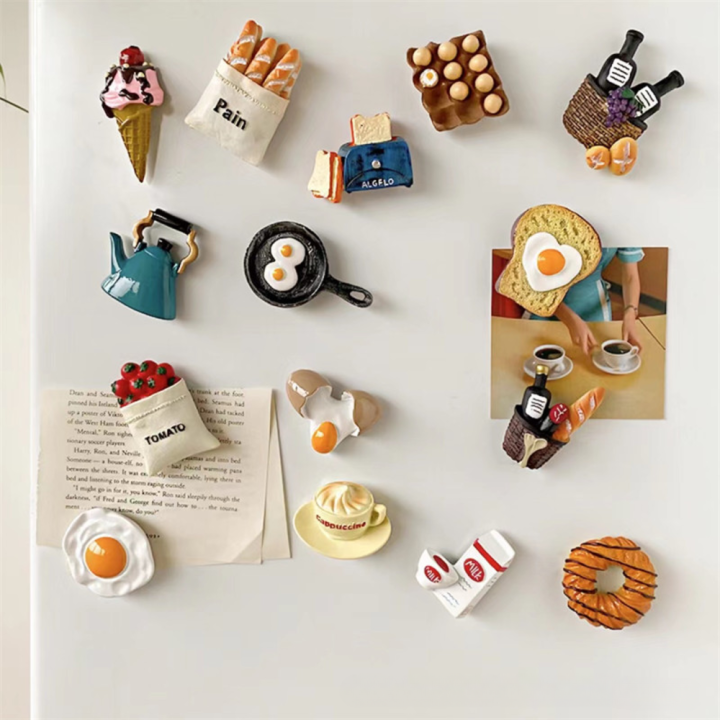 Food-themed%20Fridge%20Sticker%20Three-dimensional%20Resin%20Magnet%20Resin%20Fridge%20Magnet%20Egg%20Bread%20Coffee%20Fridge%20Magnet%20Breakfast%20Decoration%20Sticker%20-%20Image%203