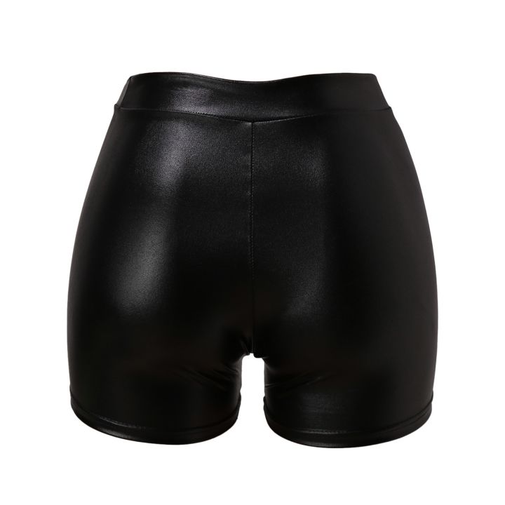 Nightclub%20Leather%20Shorts%20Women%20High%20Waist%20Bodycon%20Push%20Up%20Black%20Short%20Joggers%20Sports%20Fitness%20Womens%20Slim%20Shorts%20-%20Image%207