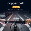 1pc Bicycle Bell Waterproof Anti-Theft Brass Holder Theft Positioning Air Tag Holder Bell Bike Accessories For 22-25mm Handlebar. 