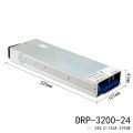 MW Taiwan Mingwei DRP-3200-24 Programmable Rack Power Supply 3192W 24V 133A Supply. 