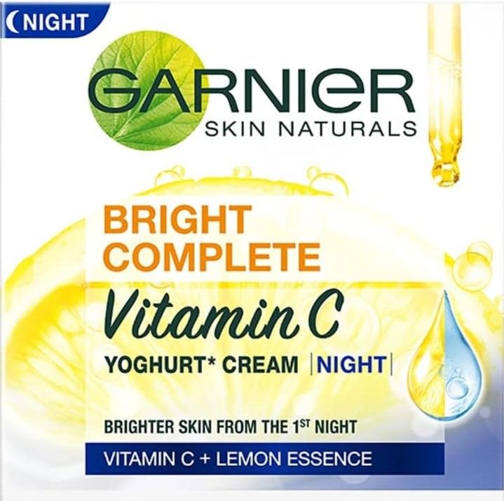 Indian product Skin care Bright complete Vitamin C Night Cream Used for male/female - 40 gm