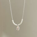 Xiaohongshu has the same niche design, versatile pearl necklace, women's fashion temperament, clavicle chain, non-fading sweater necklace. 