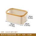 Dirty laundry basket, household storage basket, foldable laundry basket, bamboo fabric, high-value storage basket for clothes.