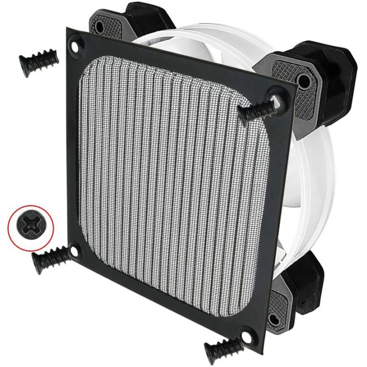 4Pack%20120mm%20Computer%20Fan%20Filter%20Grills%20Stainless%20Steel%20Wire%20Mesh,Aluminum%20Alloy%20Ventilation%20Mesh%20Dust%20Filter%20Grill,Black%20-%20Image%206