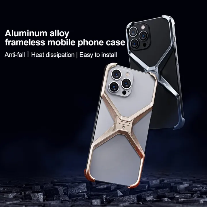 Frameless%20X-shaped%20Metal%20Phone%20Case%20For%20iPhone%2015%20Pro%20Max/iPhone%2013%20Pro%20Max%20/%2014%20Pro%20Max/iPhone%2015%20Pro/iPhone%2015/iPhone%2013%20/%2014/iPhone%2013%20Pro%20/%2014%20Pro%20-%20Image%202